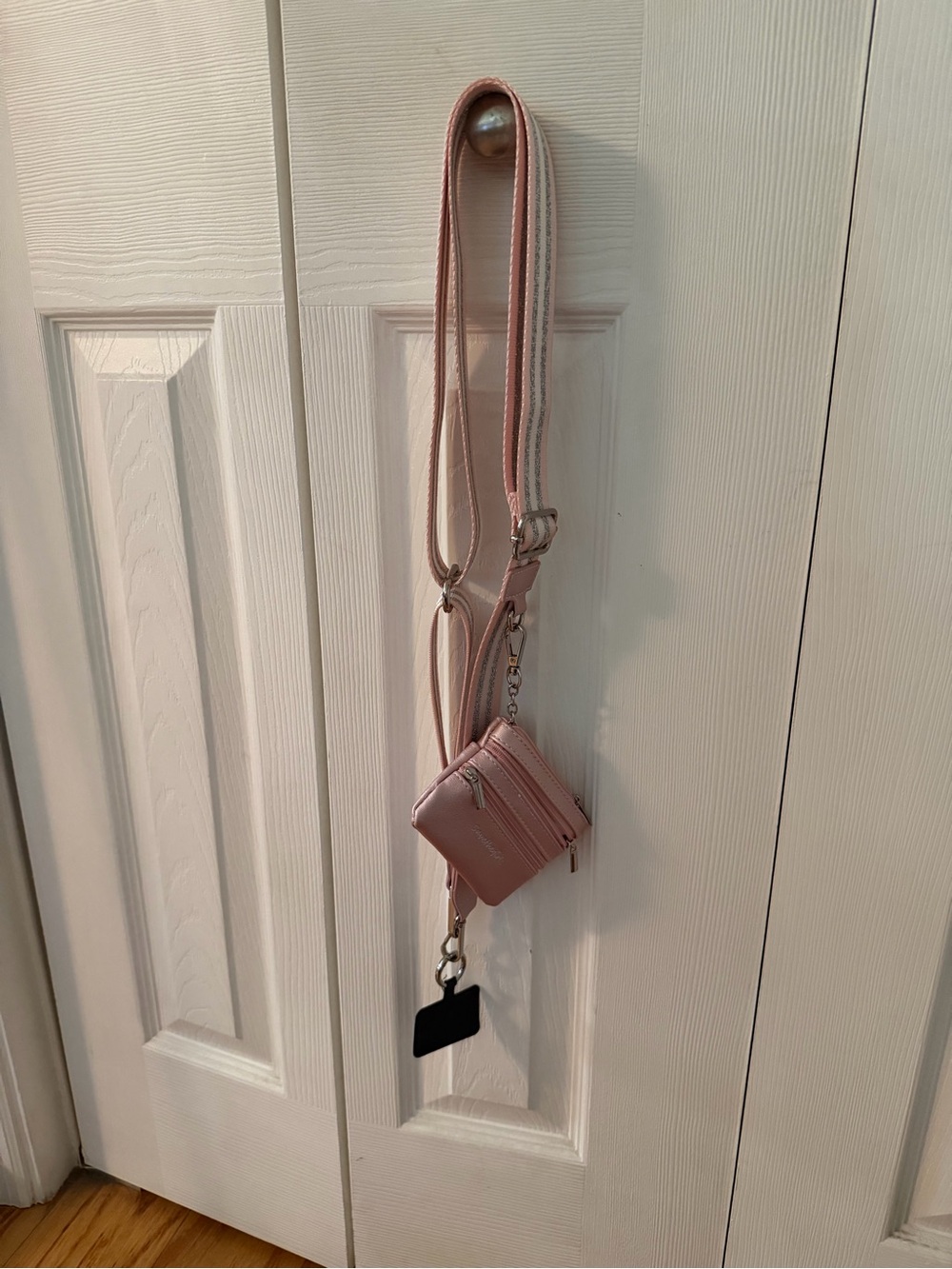Convertible Pink Mini Crossbody Wallet with Adjustable Strap